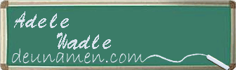 Adele Wadle Visitenkarte